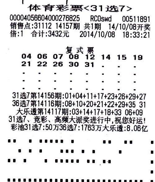福建体彩31选7选号诀窍，探索彩票投注的精准之道